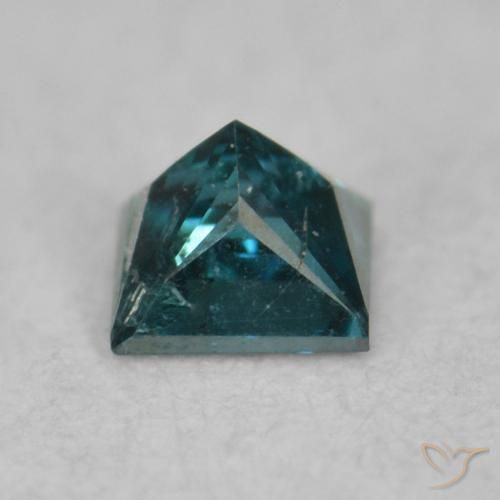 Diamante Azul natural de 0.06 ct, Cuadrado, VS-SI