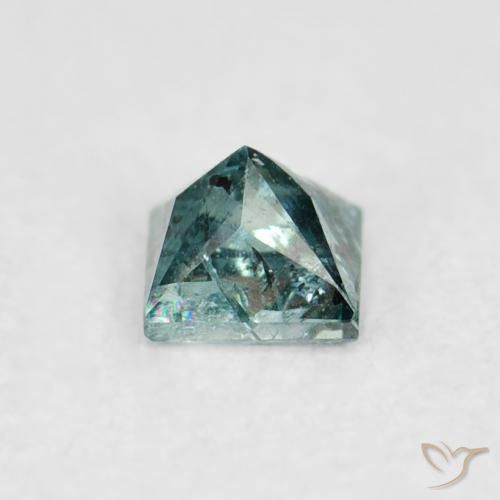 Diamante Verde natural de 0.07 ct, Cuadrado, SI