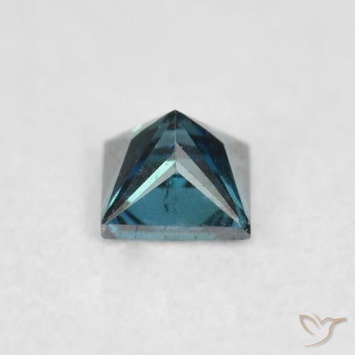 Diamante Azul natural de 0.08 ct, Cuadrado, VS-SI
