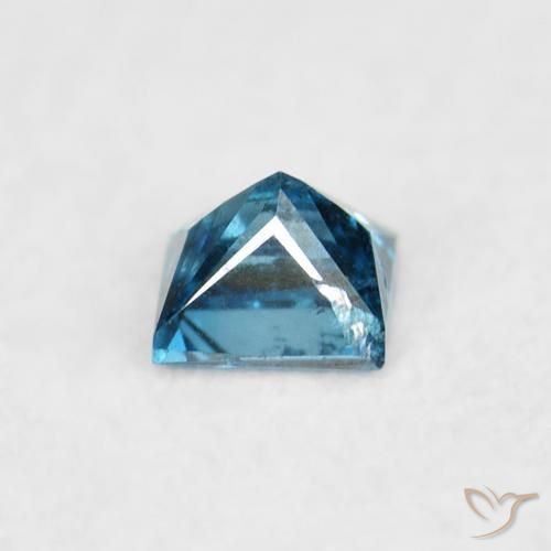 Diamante Azul natural de 0.05 ct, Cuadrado, VS-SI