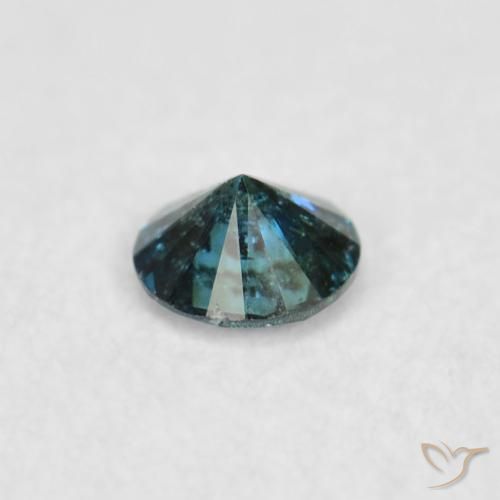 Diamante Verde natural de 0.05 ct, Redondo, VS-SI