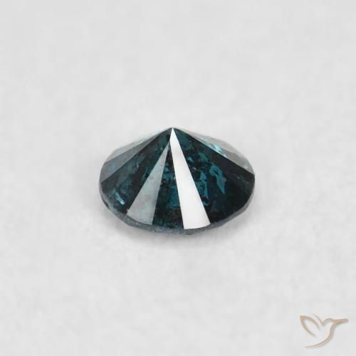 Diamante Azul natural de 0.05 ct, Redondo, VS-SI