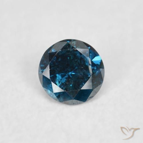 0.04ct Natural Azul Diamante, Redondo, VS-SI