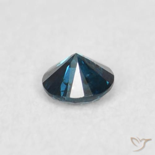 Diamante Azul natural de 0.04 ct, Redondo, VS-SI