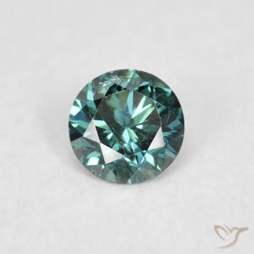 0.05ct Natural Verde Diamante, Redondo, VS-SI