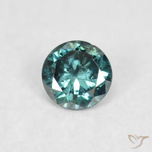 0.05ct Natural Verde Diamante, Redondo, VS-SI