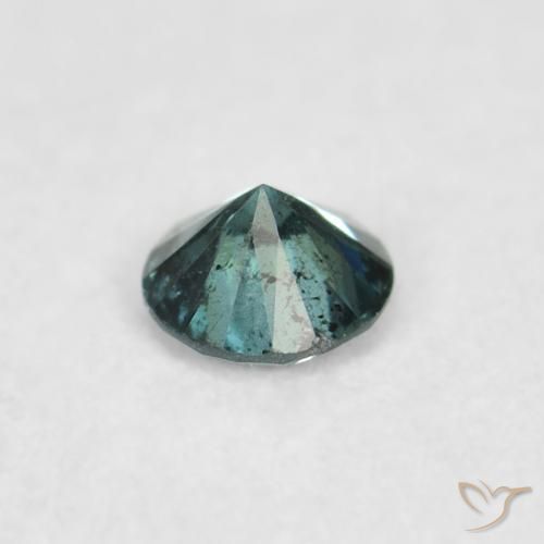 Diamante Verde natural de 0.05 ct, Redondo, VS-SI