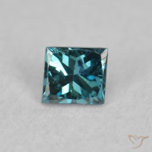 0.07ct Natural Azul Diamante, Cuadrado, VS
