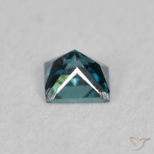 Diamante Azul natural de 0.07 ct, Cuadrado, VS