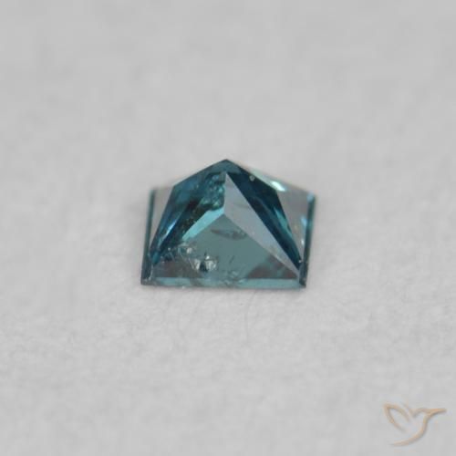 Diamante Azul natural de 0.02 ct, Cuadrado, VS