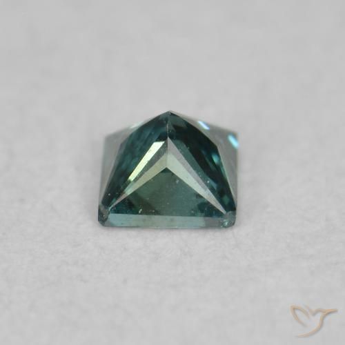 Diamante Azul natural de 0.05 ct, Cuadrado, VS