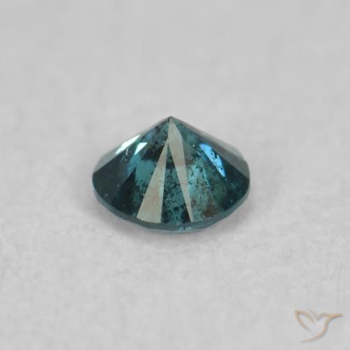 Diamante Azul natural de 0.05 ct, Redondo, SI