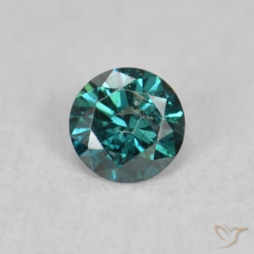0.05ct Natural Verde Diamante, Redondo, SI