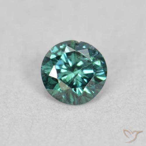 0.05ct Natural Verde Diamante, Redondo, SI
