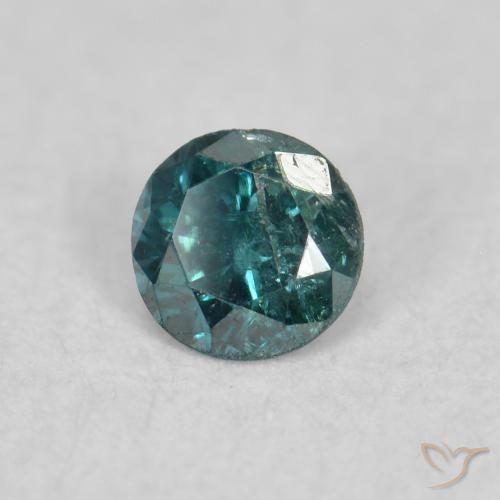 Diamante Verde natural de 0.05 ct, Redondo, SI