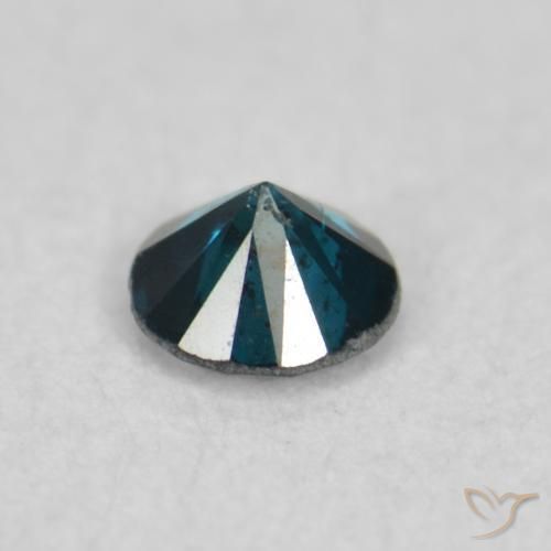 Diamante Azul natural de 0.07 ct, Redondo, VS