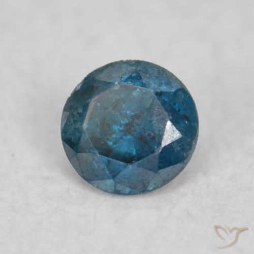 Diamante Azul natural de 0.04 ct, Redondo, SI