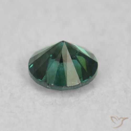 Diamante Verde natural de 0.04 ct, Redondo, VS-SI