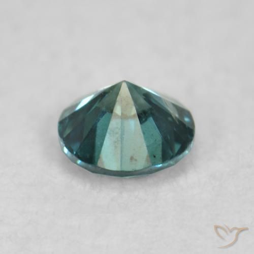 Diamante Verde natural de 0.08 ct, Redondo, VS-SI