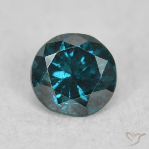 0.06ct Natural Azul Diamante, Redondo, VS-SI