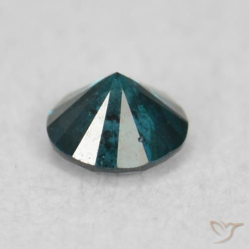 Diamante Azul natural de 0.06 ct, Redondo, VS-SI