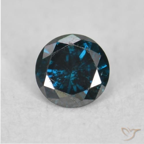 0.04ct Natural Azul Diamante, Redondo, VS-SI