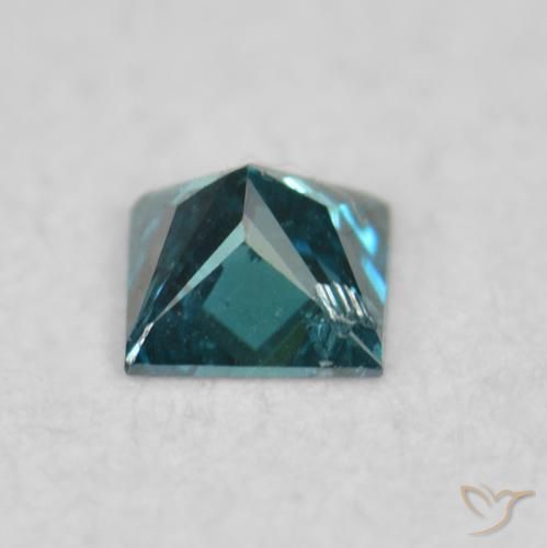Diamante Azul natural de 0.03 ct, Cuadrado, VS-SI
