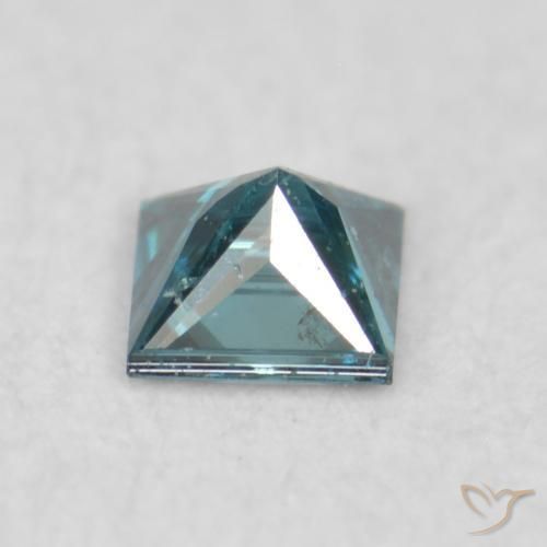 Diamante Azul natural de 0.04 ct, Cuadrado, VS