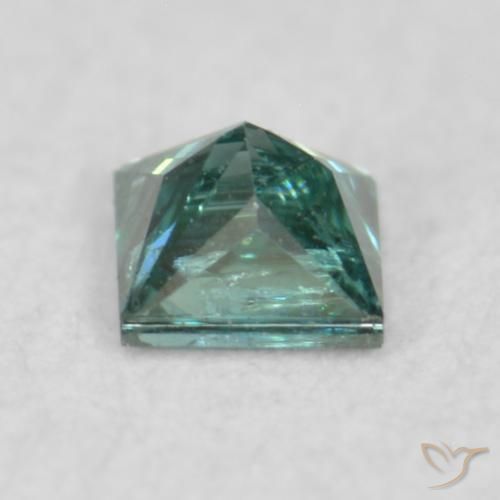 Diamante Verde natural de 0.08 ct, Cuadrado, VS