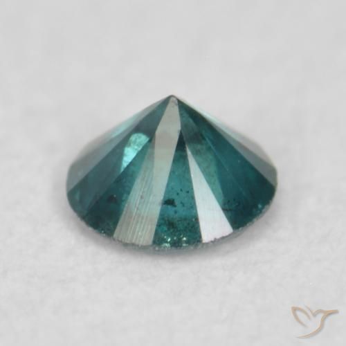 Diamante Azul natural de 0.07 ct, Redondo, VS
