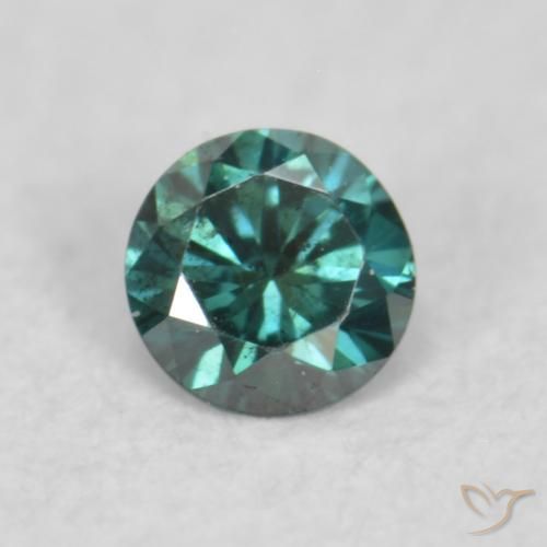 0.03ct Natural Verde Diamante, Redondo, VS