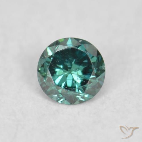 0.02ct Natural Verde Diamante, Redondo, VS