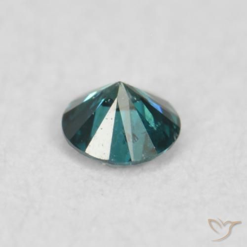 Diamante Verde natural de 0.02 ct, Redondo, VS