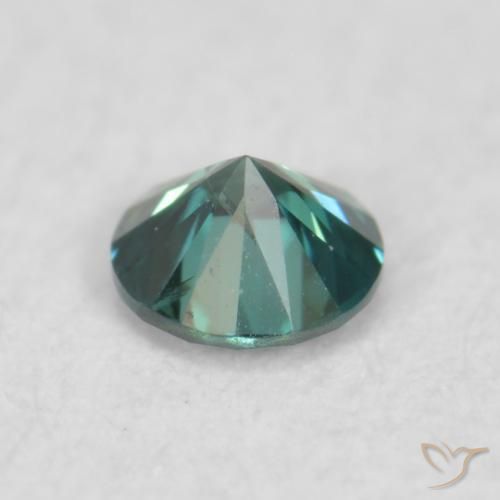 Diamante Verde natural de 0.06 ct, Redondo, SI