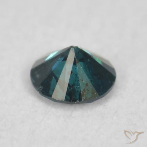 Diamante Azul natural de 0.06 ct, Redondo, SI