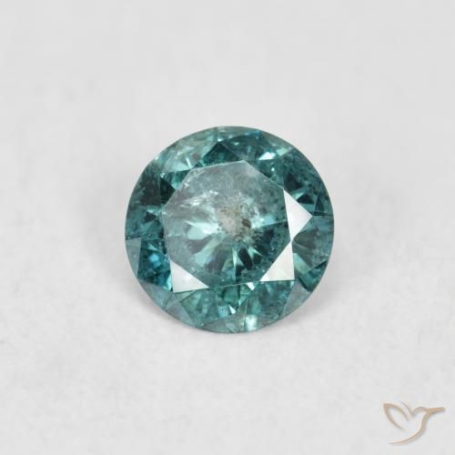 Diamante Verde natural de 0.16 ct, Redondo, SI