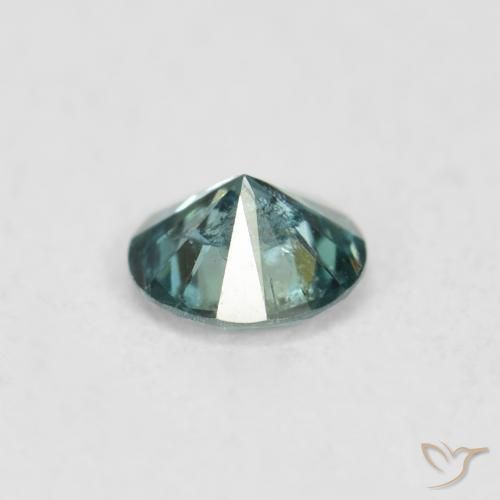Diamante Verde natural de 0.16 ct, Redondo, SI