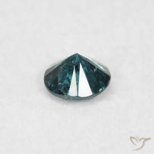 Diamante Azul natural de 0.06 ct, Redondo, VS