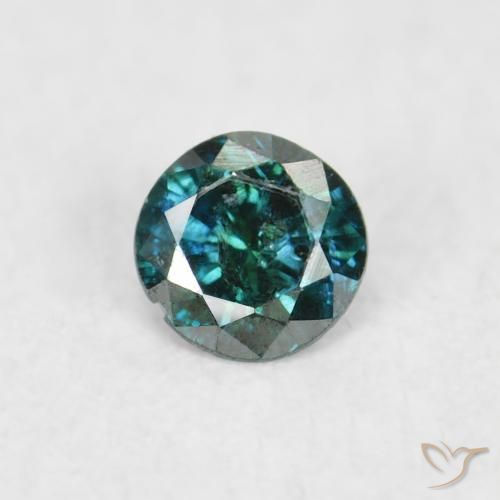 0.04ct Natural Verde Diamante, Redondo, SI