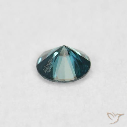 Diamante Verde natural de 0.03 ct, Redondo, VS