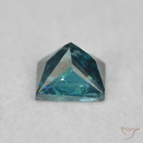 Diamante Azul natural de 0.07 ct, Cuadrado, VS