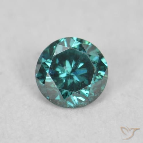 0.07ct Natural Verde Diamante, Redondo, VS