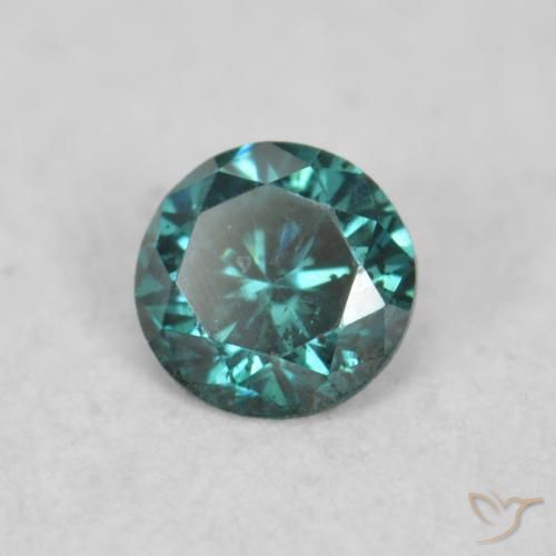 Diamante Verde natural de 0.07 ct, Redondo, VS