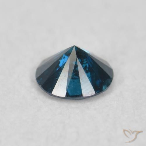 Diamante Azul natural de 0.06 ct, Redondo, VS