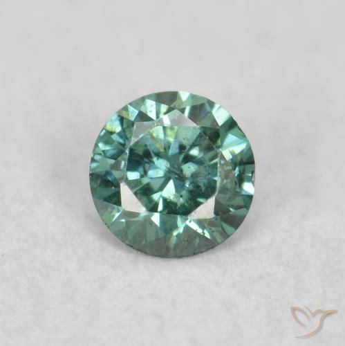 0.05ct Natural Verde Diamante, Redondo, VS