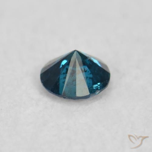 Diamante Azul natural de 0.03 ct, Redondo, VS