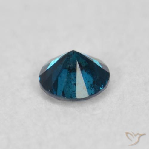 Diamante Azul natural de 0.05 ct, Redondo, VS