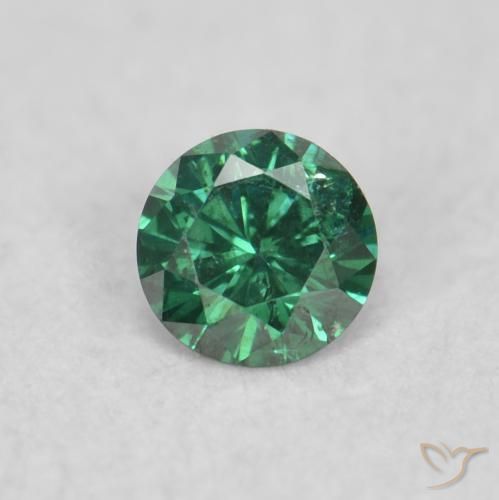 0.05ct Natural Verde Diamante, Redondo, VS