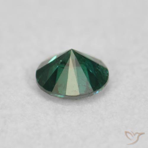 Diamante Verde natural de 0.05 ct, Redondo, VS