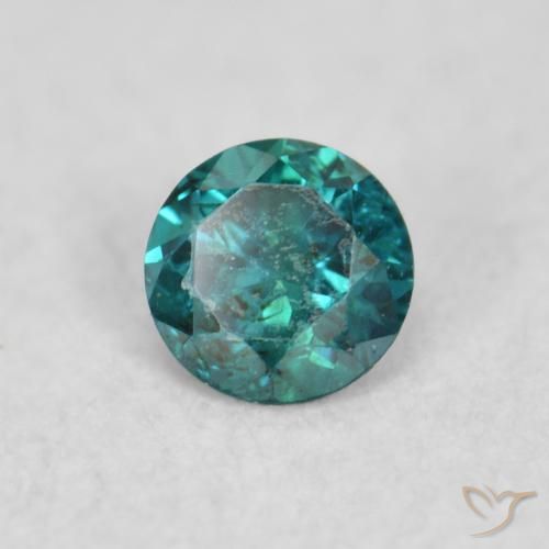 Diamante Azul natural de 0.04 ct, Redondo, VS
